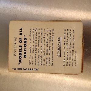 Models Of All Nations Playing Cards 1940s Betty White!